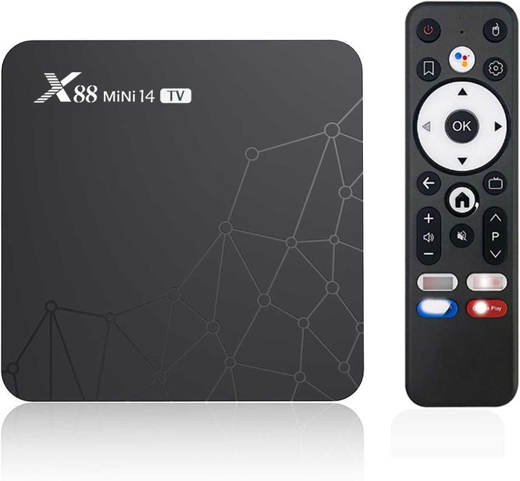 Нов ТВ Бокс X88 Mini 14 с Android 14 WiFi 6 4K 2GB 16GB