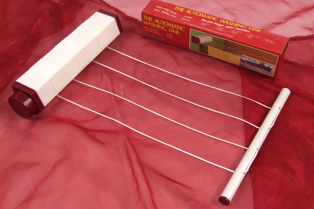 USCATOR DE RUFE retractabil - extensibil, 4 corzi x 4 m, England, NOU