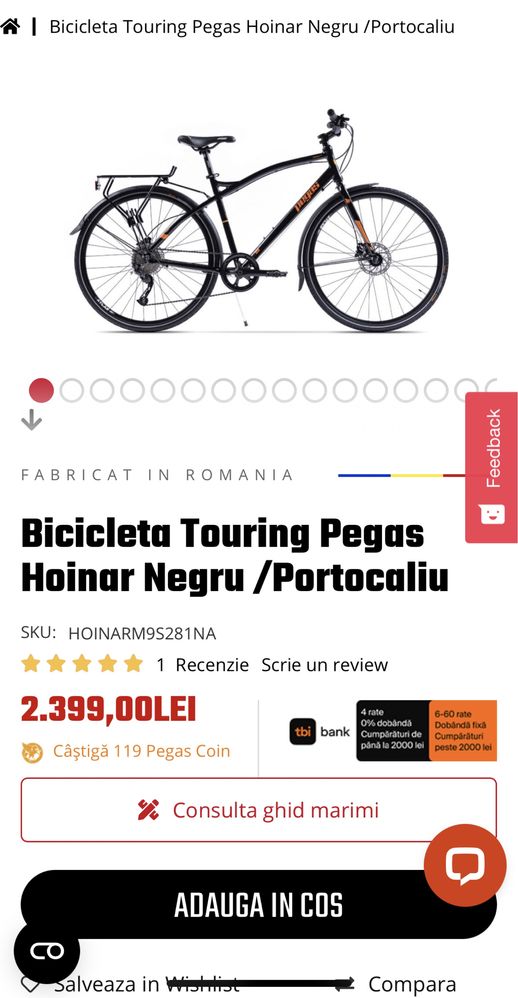 Bicicleta Pegas Hoinar Man 28 inch, Negru Albastru