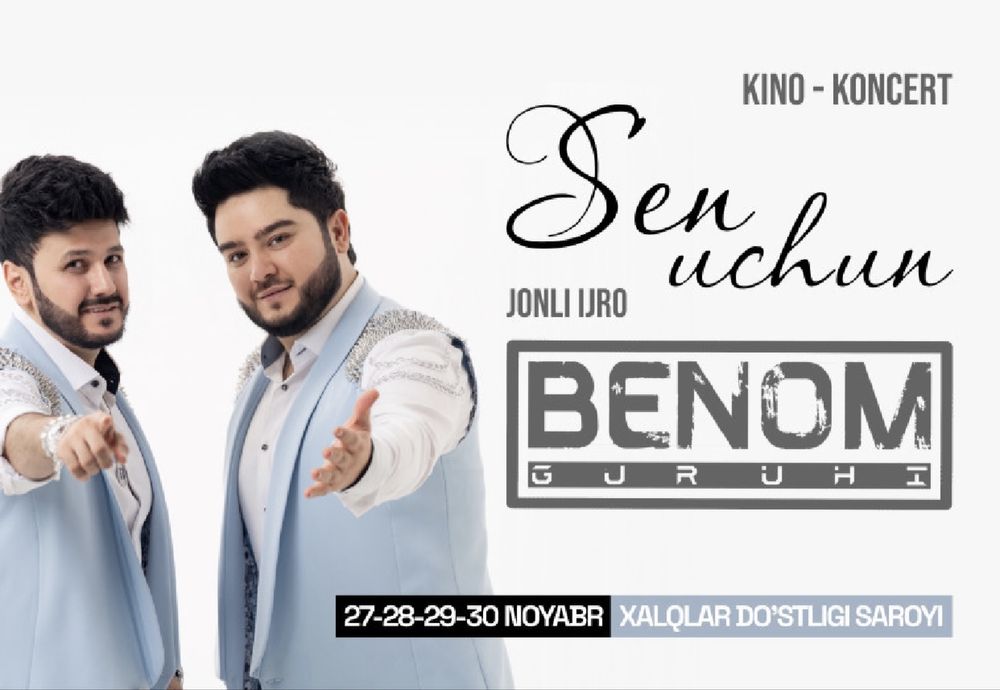 Benom kansertiga bilet 50 ming
