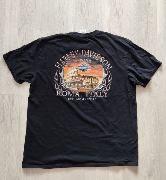 Harley Davidson Charlotte NC Skull MotorcycleTShirt,оригинална тениска