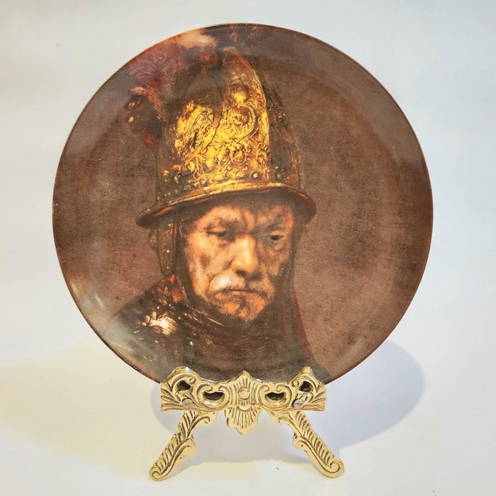 Колекционерска порцеланова чиния „Mann mit Goldhelm“ – Рембрандт