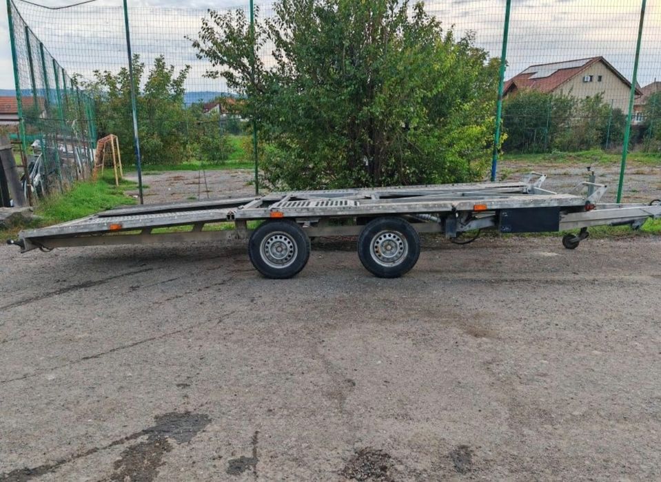 Vând remorca 6m,3.5 to, 2 autoturisme