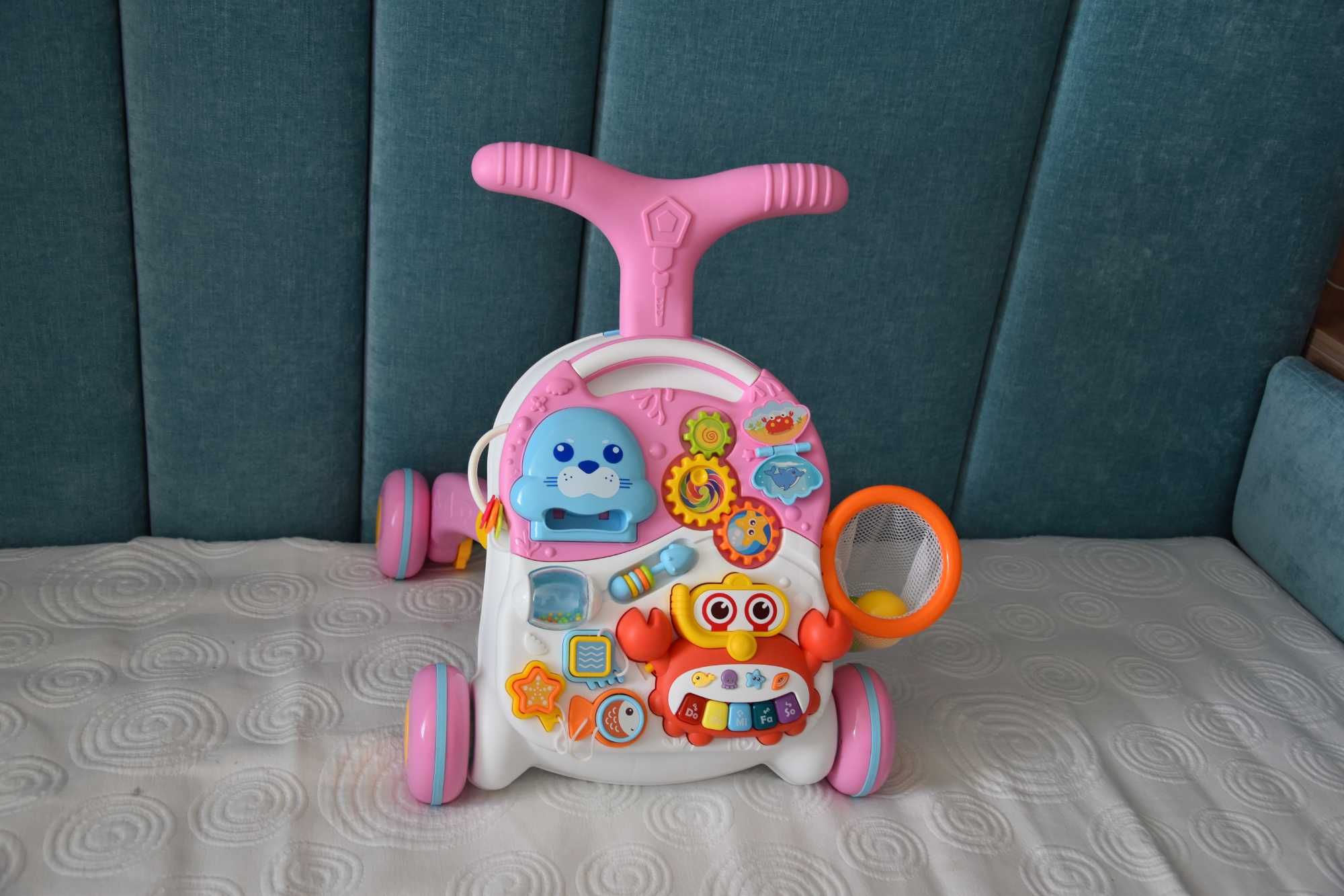 Бебешка проходилка 2 в 1 Caretero Toyz - Spark, Pink