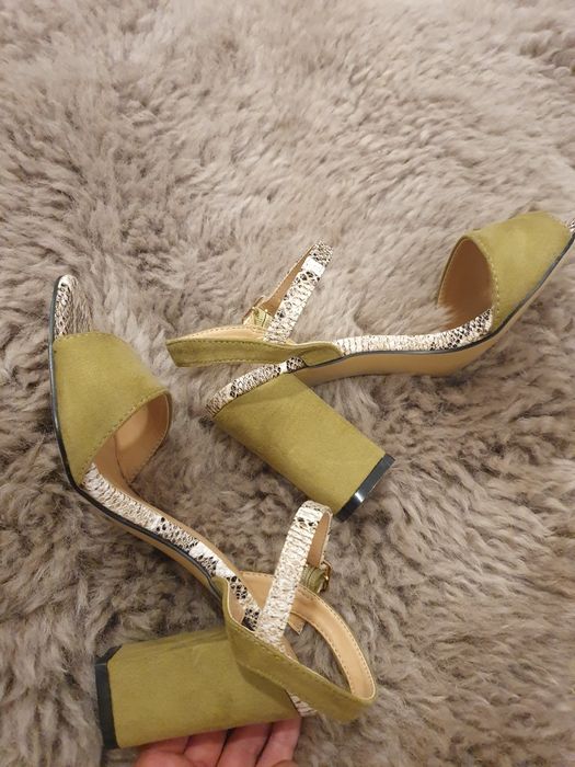 Sandale kaki si animal print 37