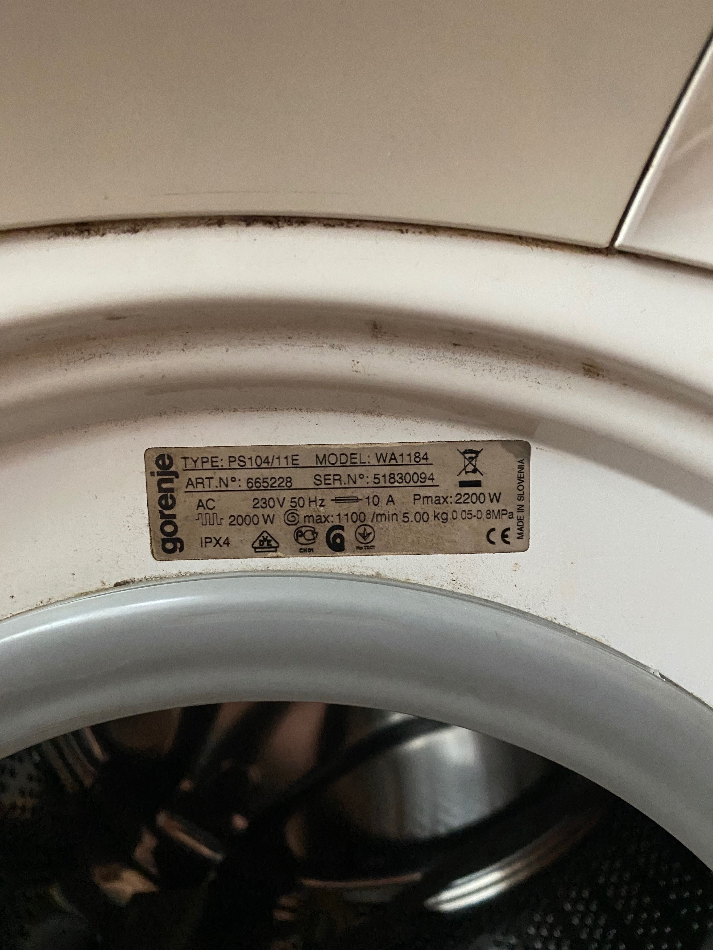 Пералня Gorenje WA1184