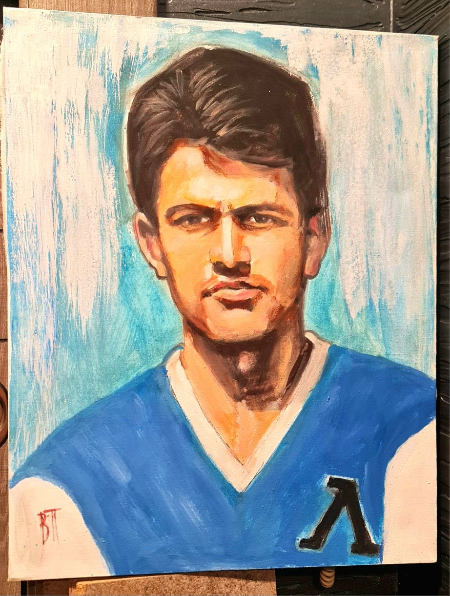 Картина на Гунди ръчно рисувана