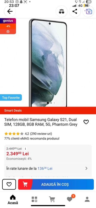 Samung Galaxy S21 5G CITIȚI ANUNȚUL!!! (07€45€94€04€67