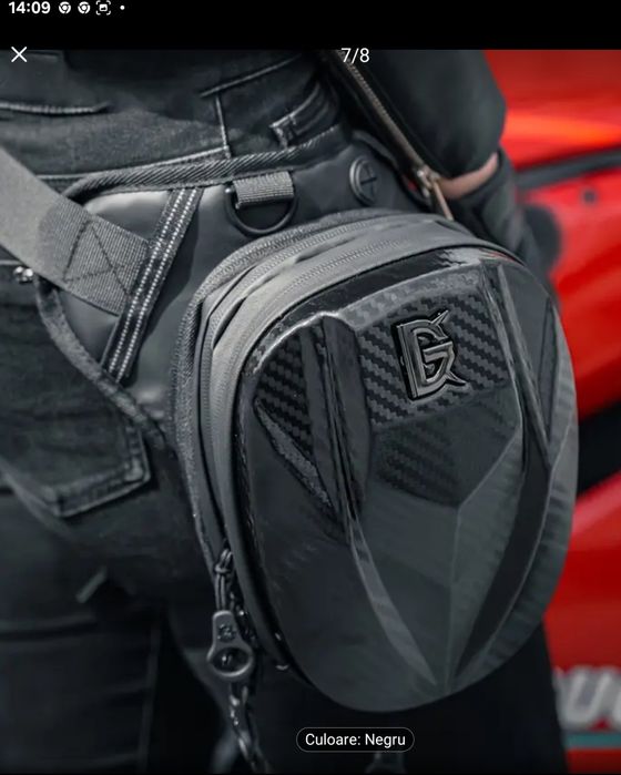 Geanta moto picior. impermeabil extensibi.