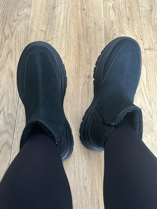 Черные ботинки kappa в отличном качестве зима