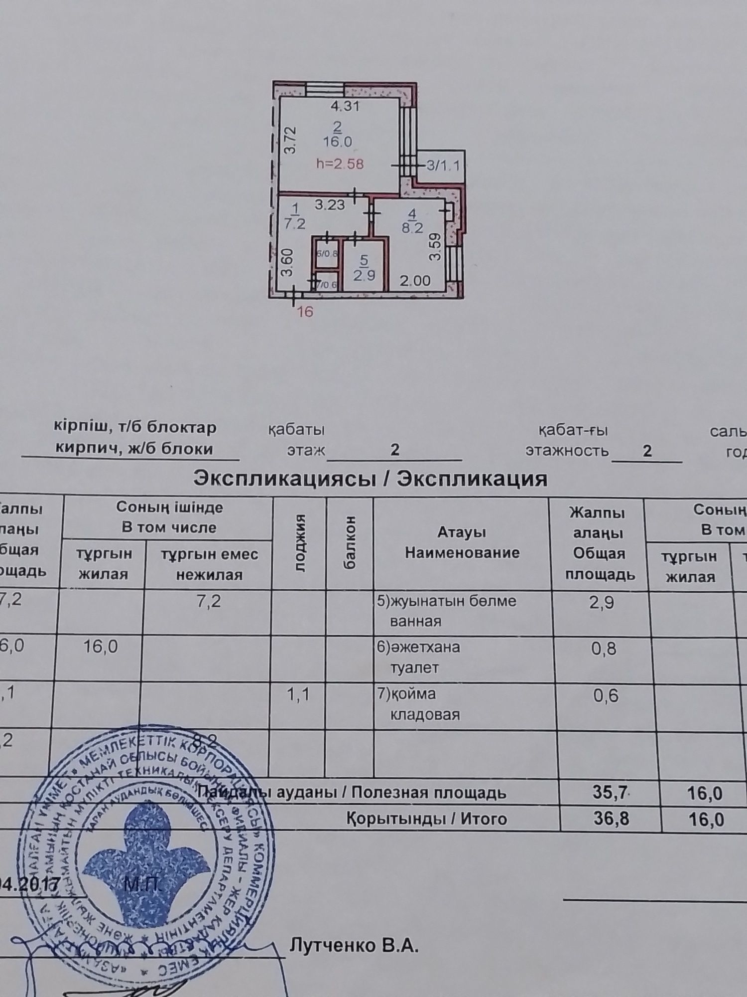 Продается однокомнатная квартира