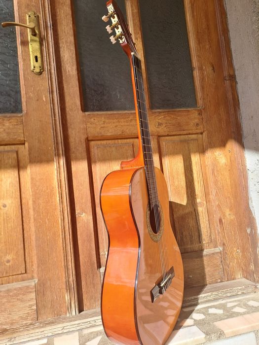 Set chitara cu capodastru ,corzi noi și husa