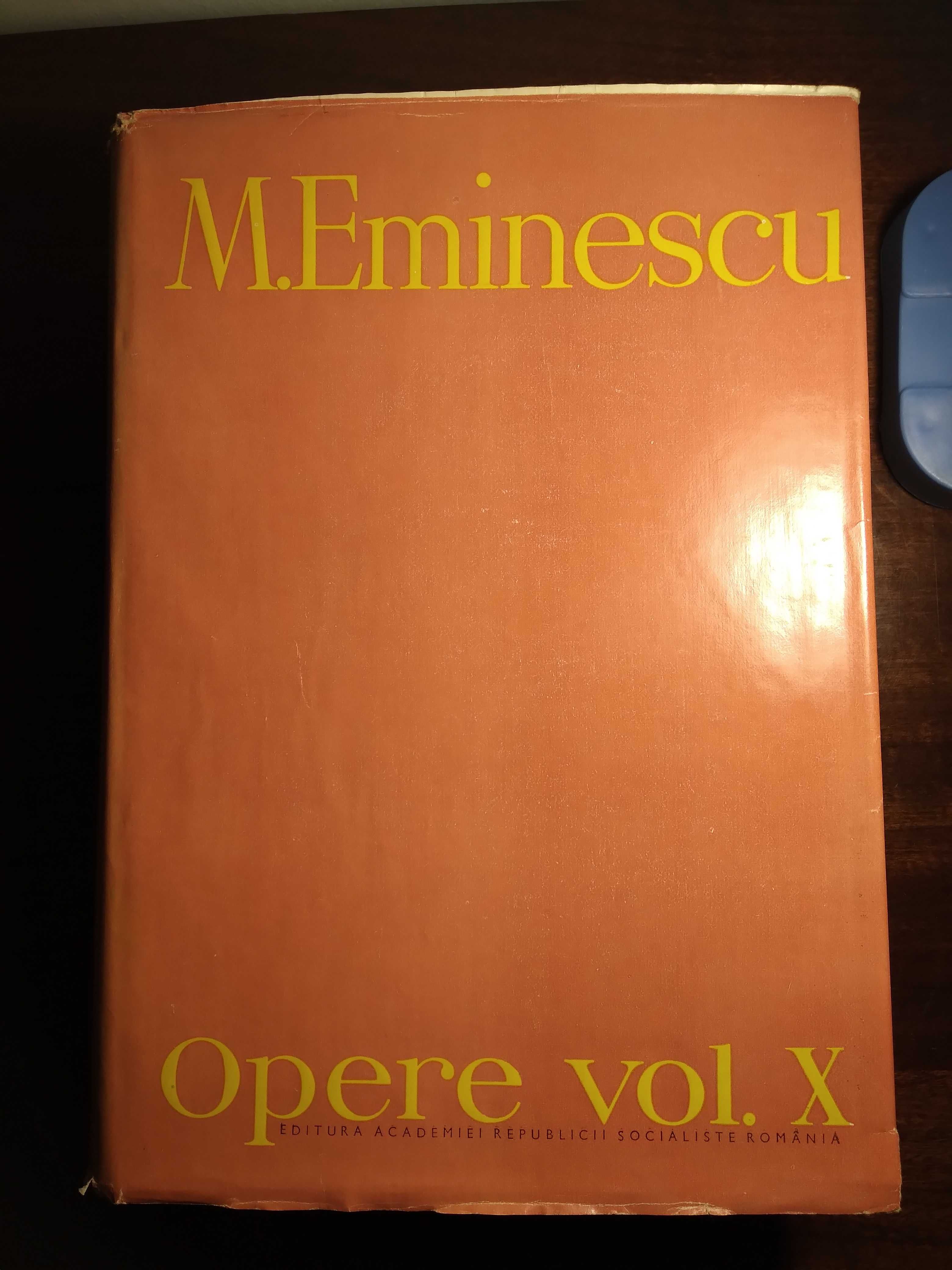 Volumul X din Operele lui Eminescu
