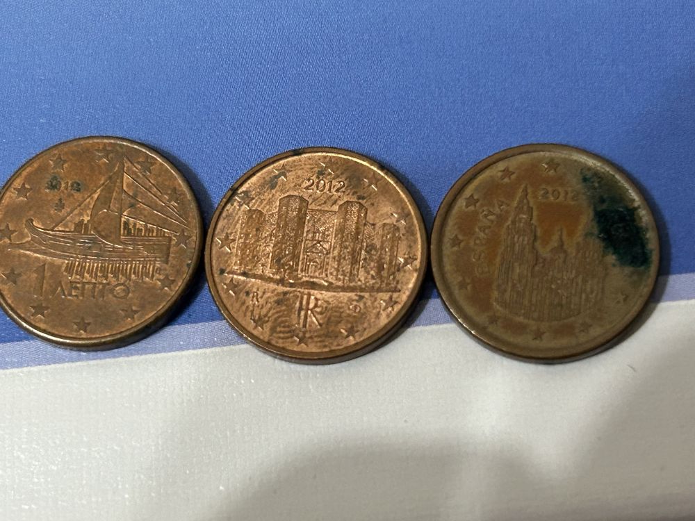 Monede 1 cent, 2012