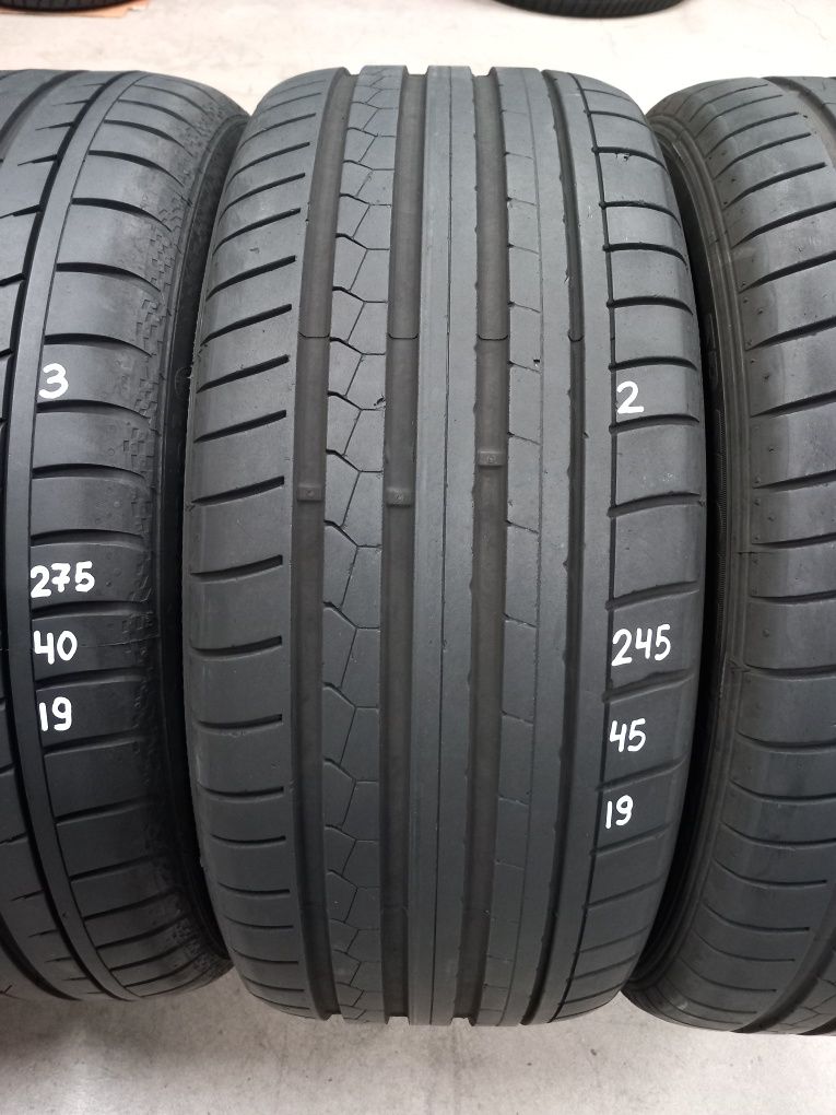 245/45R19-2бр.DUNLOP и 275/40R19-2бр.Continental RUN FLAT (RSC)