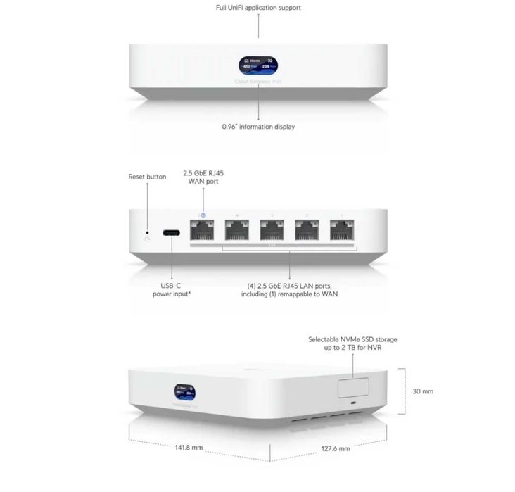 Router Ubiquiti Cloud Gateway Max - UCG-Max-NS
