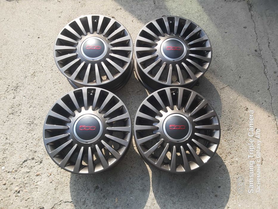 4 броя алуминиеви джанти за Fiat 500 15