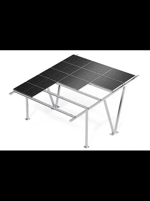 Соларен навес за 2 автомобила - Конструкция