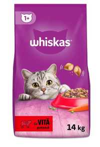 WHISKAS Hrană pentru pisici, carne de vită 14 kg.Gama completa Whiskas