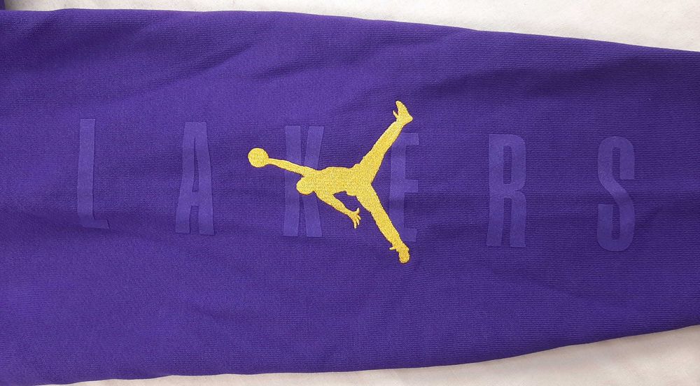 Jordan NBA Lakers 75th Anniversary - Оригинален мъжки суитшърт р-р M-L