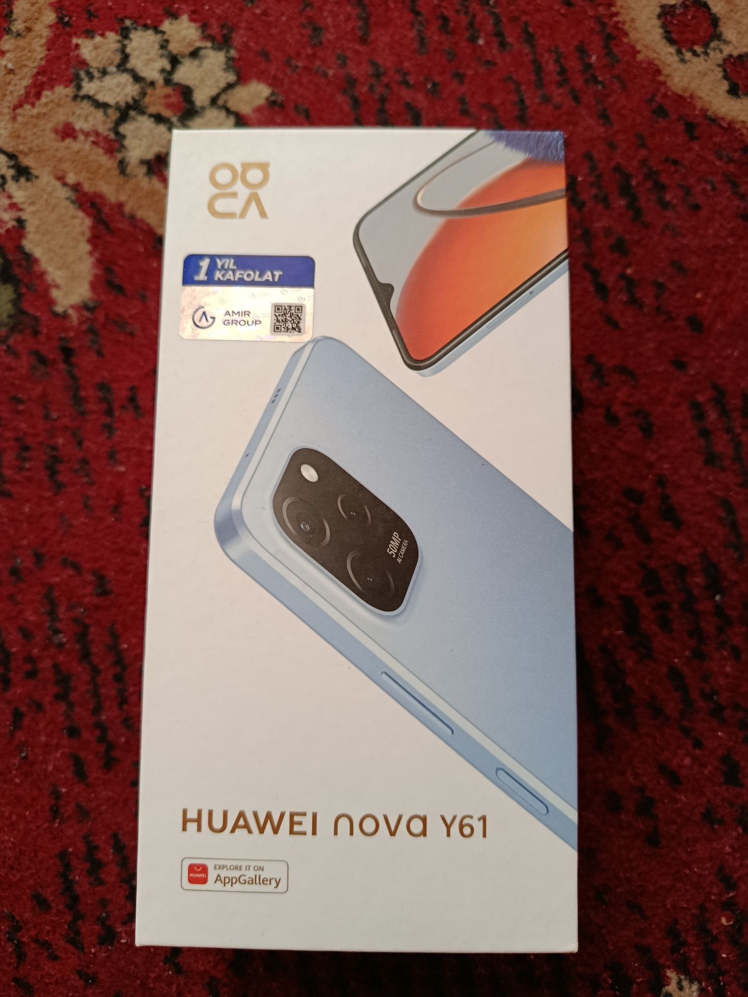Huawei nova Y61  sotiladi xotirasi 4/64 yaxshi xolatda aybi yuq