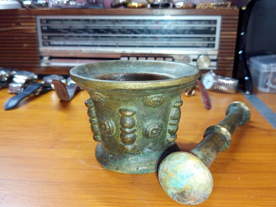 Mojar din bronz masiv, aproximativ sec XVII-XVIII