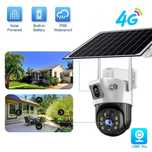 БЕПУЛ Доставка,Solar Camera V380Pro Қуёш панелли сим картали 4G камера
