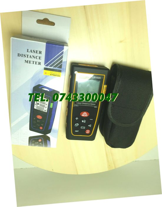 Telemetru Laser Profesional 40 M Precizie  2mm Protectie Ip54 p