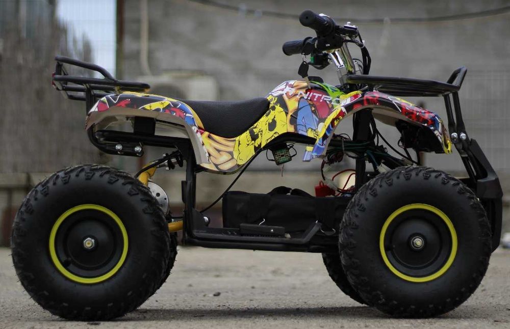 ATV electric pentru copii NITRO Torino 800W 36V Grafiti #Yellow