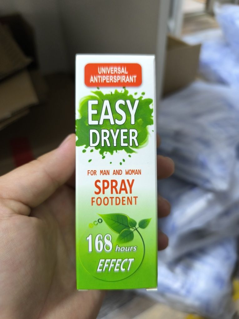 Easy Dryer antiperspirant sprey, terlash va nohush hidlarga qarshi