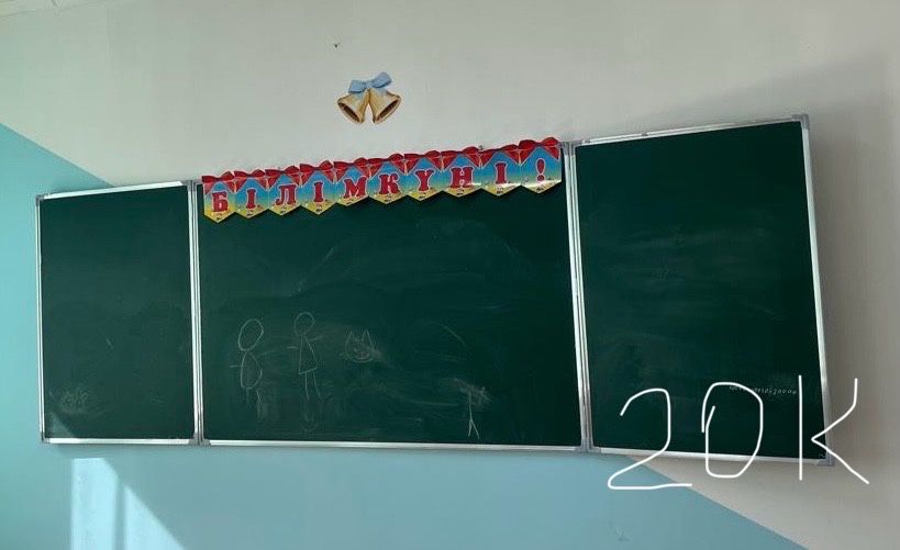 Парта, доска, стул