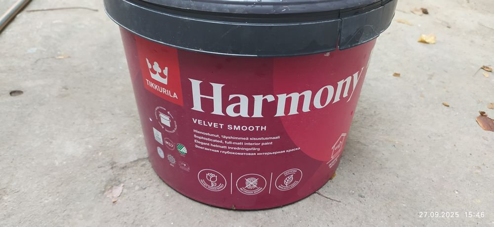 Tikkurila Harmony Velvet Smooth
Объём: 9 л | Цвет: белый