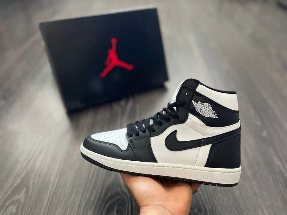 Nike Jordan 1 High Panda / Adidasi Unisex Noi 2024