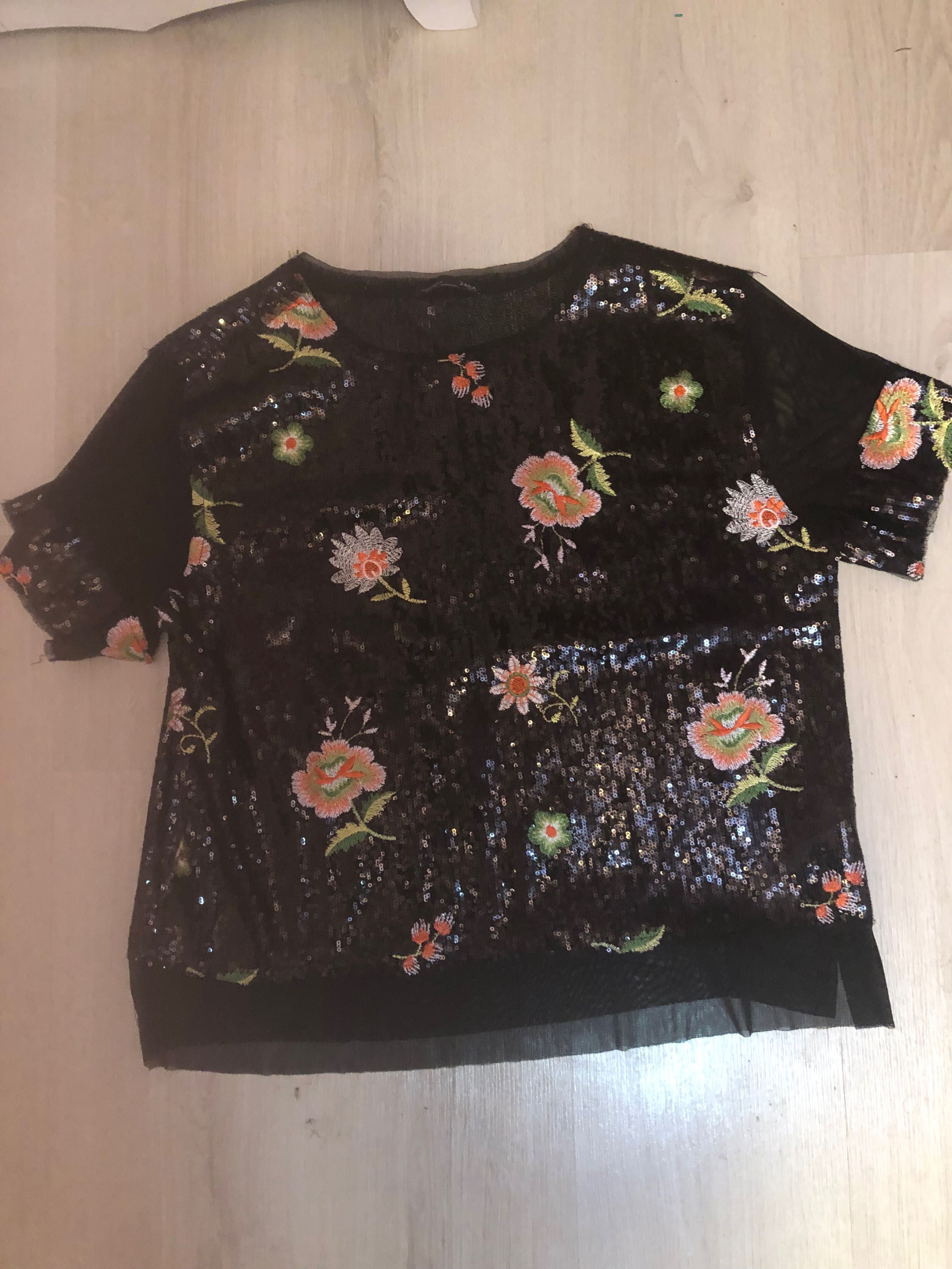 Bluza ZARA dama de seara cu paiete