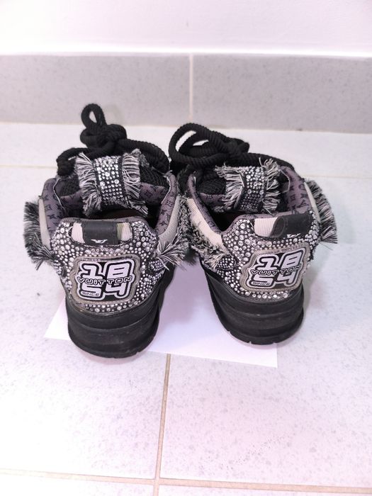 Lv skates black Swarovski marimea 42
