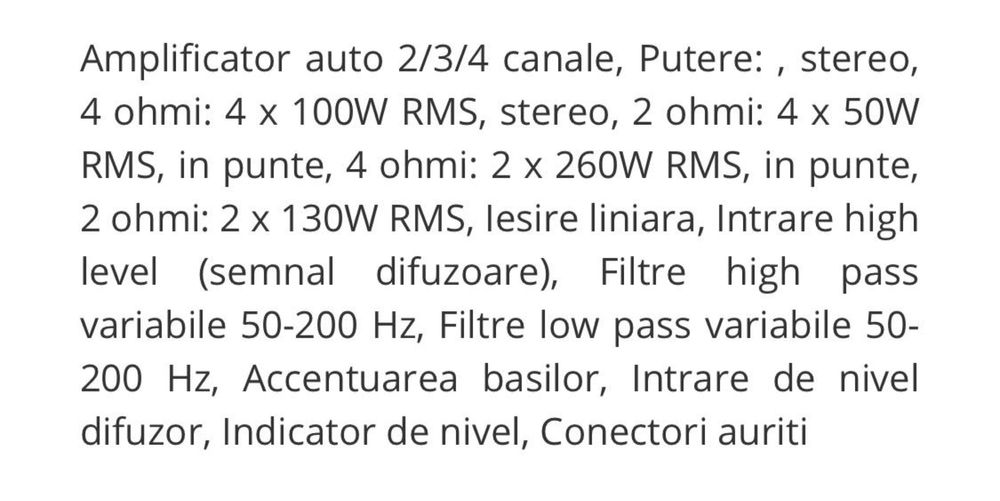 Amplificator auto Sony X Plod XM 504OX 2/3/4 canale  old school Japan