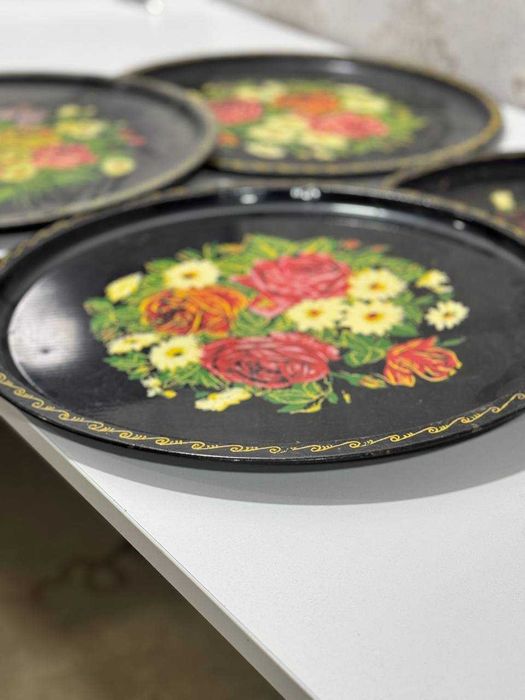 Подносы железные 4 шт. , Темир ляганлар 4 дона , диаметр 48 см