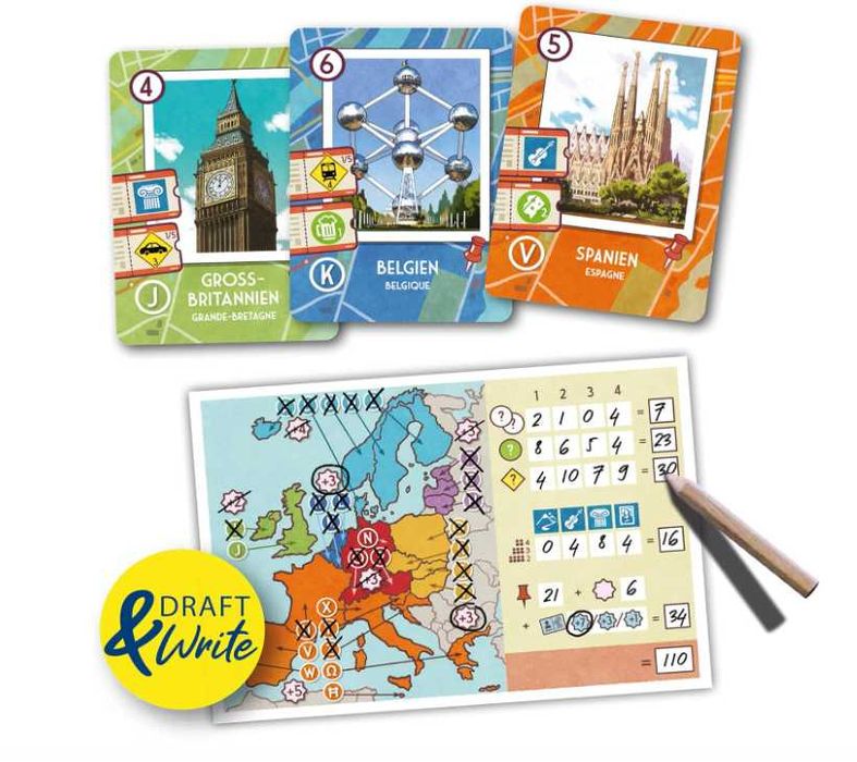 Game Factory Road Trip Europe 646292 Joc de cărți de la 8 ani