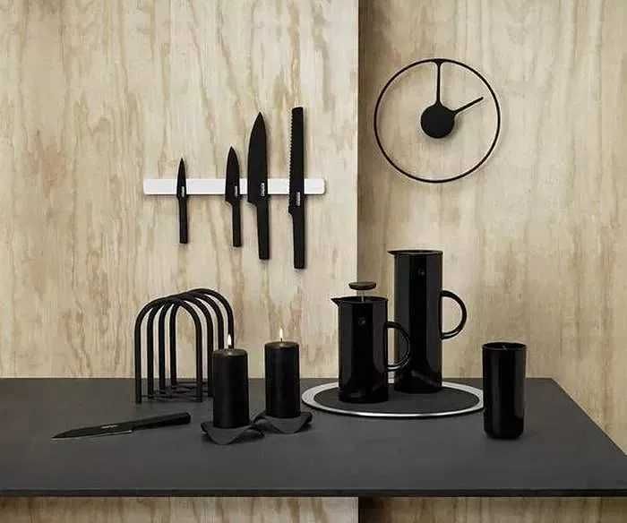 Ceas de perete original STELTON Time wall clock Ø 30 cm negru