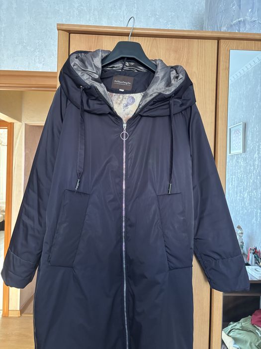 Пальто осеннее с капюшоном