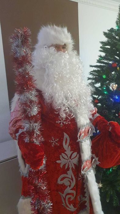 Шикарный костюм Деда Мороза и снегурочки