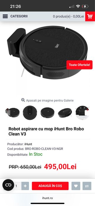 Aspirator robot ihunt