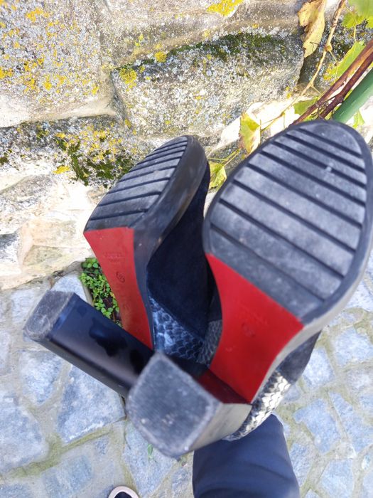 Боти кожа и велур