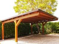 Structura carport dublu lemn masiv