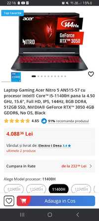 Laptop Gaming Acer nitro 5.Vand sau schimb cu telefoane