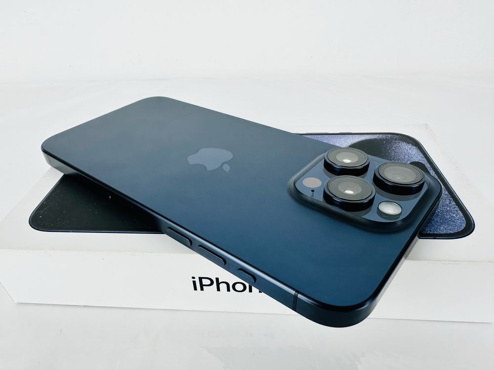 КАТО НОВ! Apple iPhone 15 Pro 128GB Blue Titanium Гаранция!