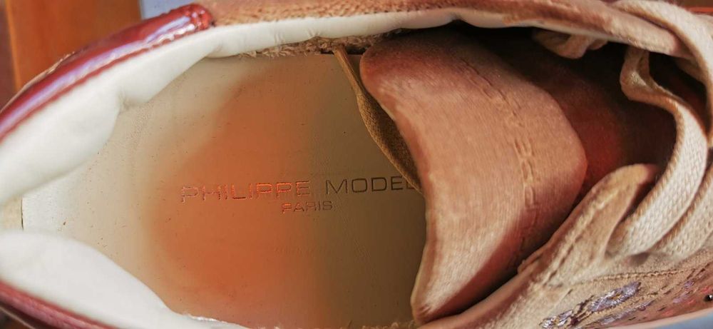 Оригинални маркови дамски маратонки/сникърси PHILIPPE MODEL - 37 номер