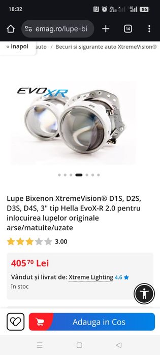 Lupe bixenon EVOX-R 2.0 d1s, d2s, d3s, d4s de 3 inch