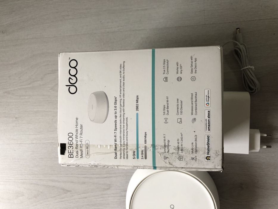TP-Link Deco BE3600 (1-Pack) - Най-новото от Wi-Fi 7 / 2х2.5G портове