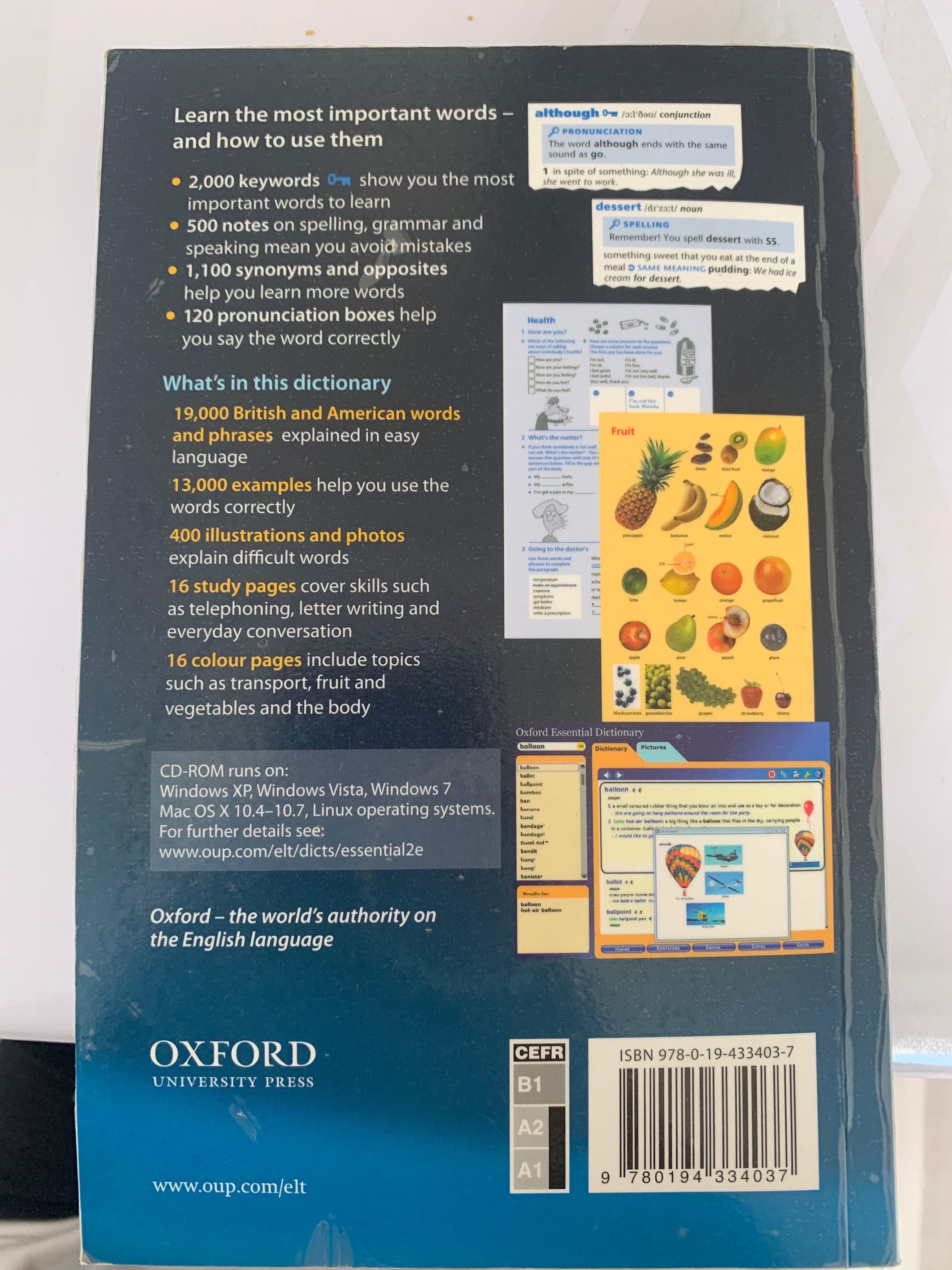 OXFORD Essential Dictionary, книга новая+диск